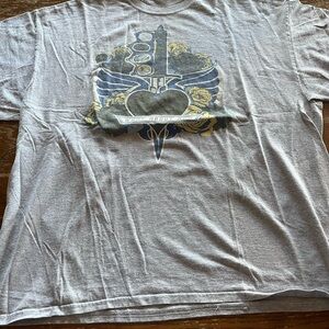 Gildan Gray Graphic Tee for Men